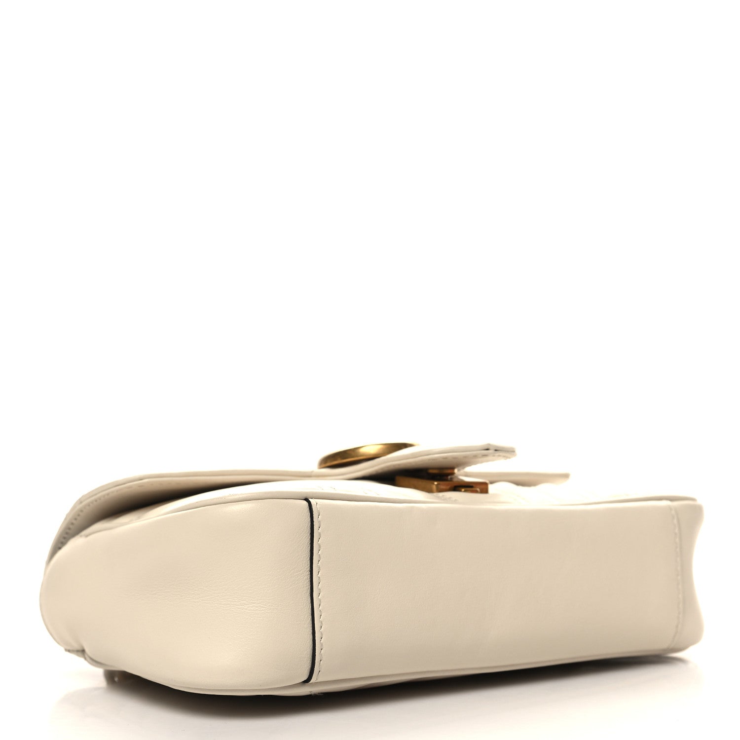 Gucci Calfskin Matelasse Mini GG Marmont Shoulder Bag White 4 of 10