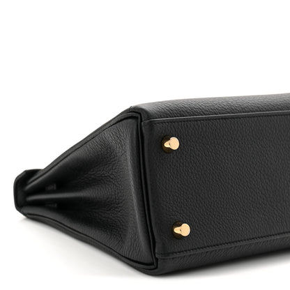 Hermes Togo Kelly Retourne 25 Black 9 of 11