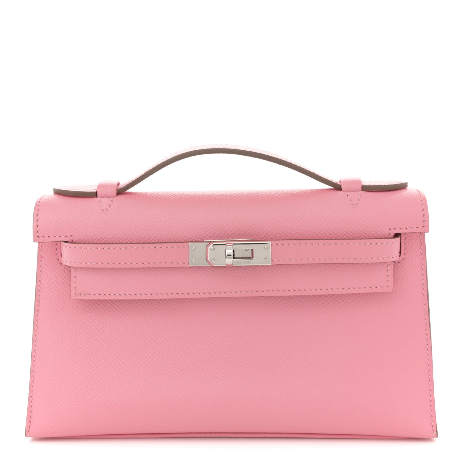 Hermes Epsom Kelly Pochette Clutch Rose Confetti 1 of 7