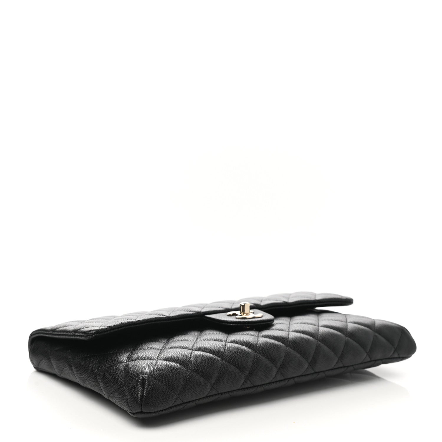 Chanel Caviar Quilted Flap Clutch Black 4 of 9