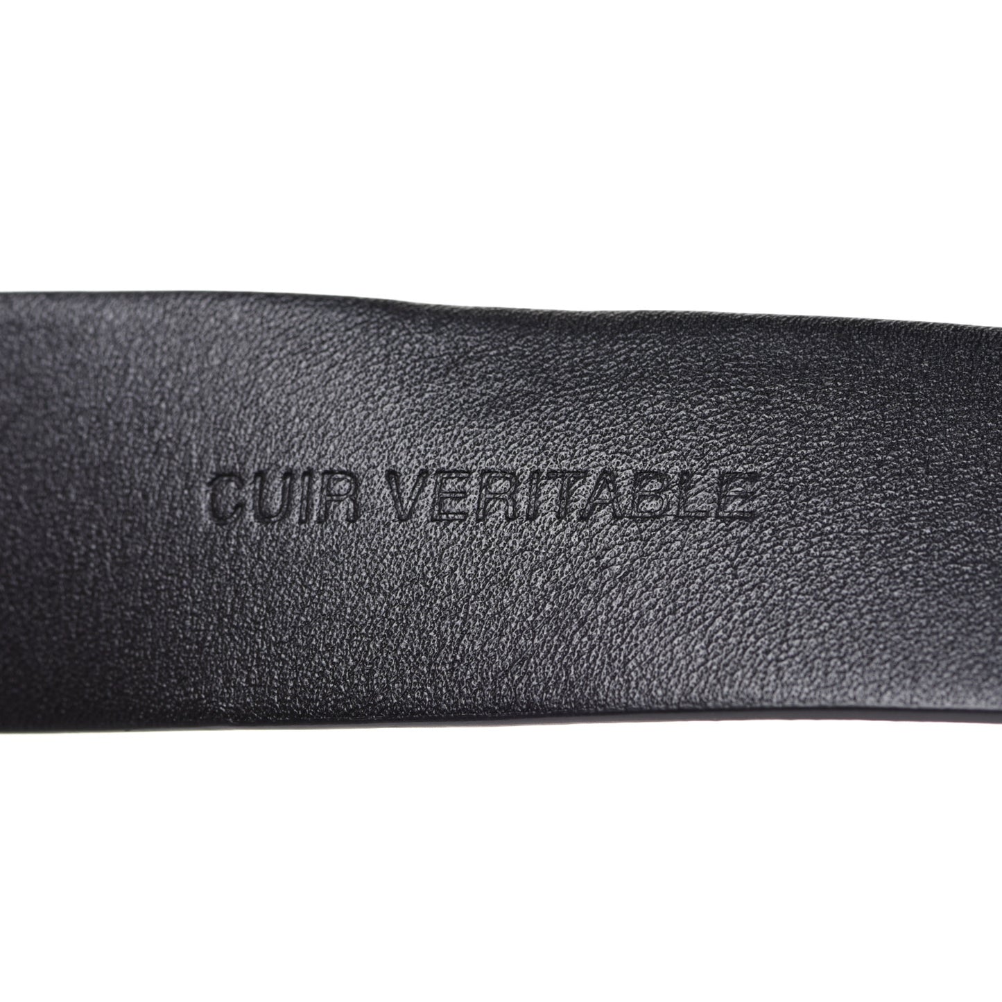 Calfskin CC Chain Vintage Allure Logo Belt 90 36 Black