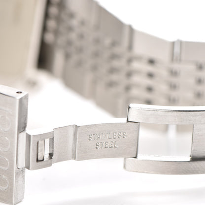 Gucci Stainless Steel 40mm G Coupe Square Quartz Watch Brown 7 of 9