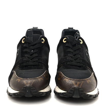 Louis Vuitton Suede Monogram Run Away Sneakers 37.5 Black 2 of 7