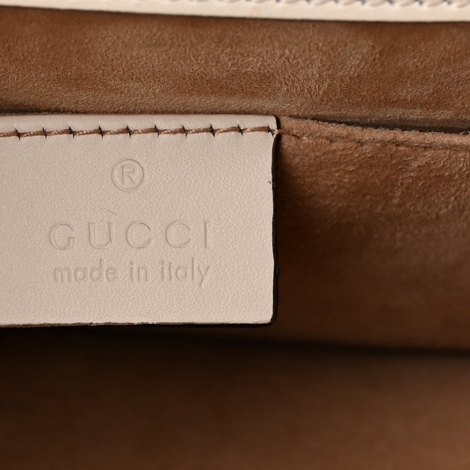 Gucci Calfskin Mini Sylvie Top Handle Bag White 6 of 13