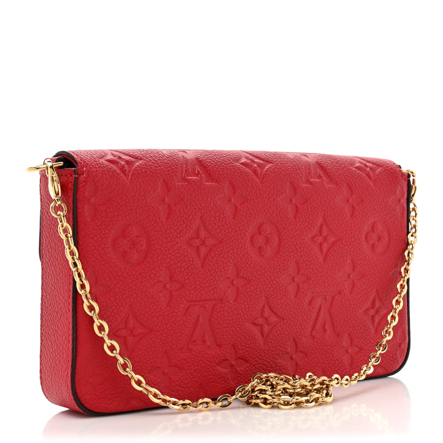 Louis Vuitton Empreinte Pochette Felicie Chain Wallet Scarlet 4 of 12
