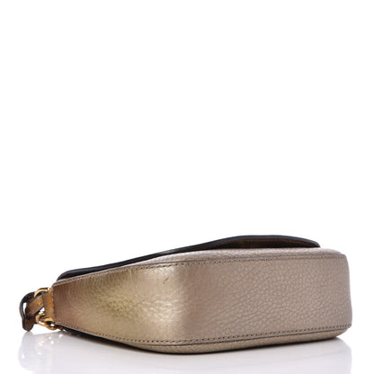 Gucci Metallic Pebbled Calfskin Small Soho Flap Crossbody Gold Ombre 4 of 12
