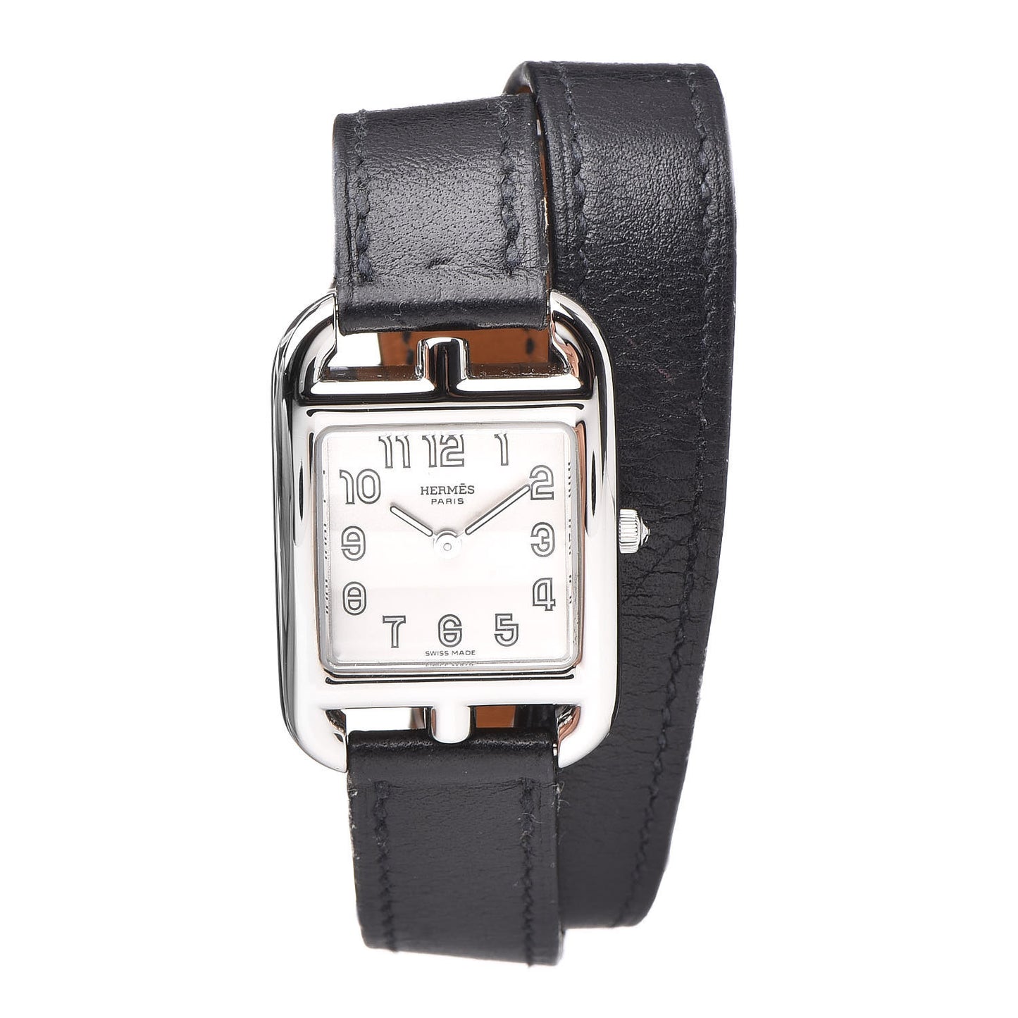 Stainless Steel Barenia 23mm Cape Cod Double Tour Quartz Watch Noir