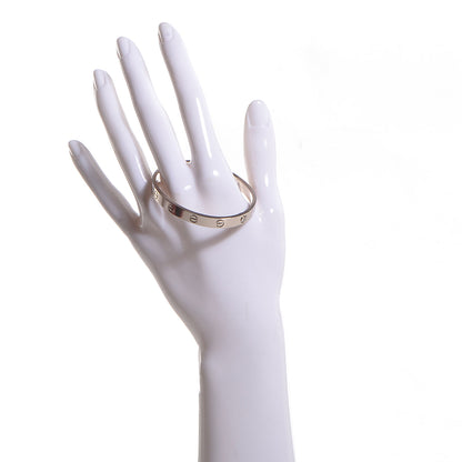 Cartier 18K White Gold LOVE Bracelet 16 2 of 6