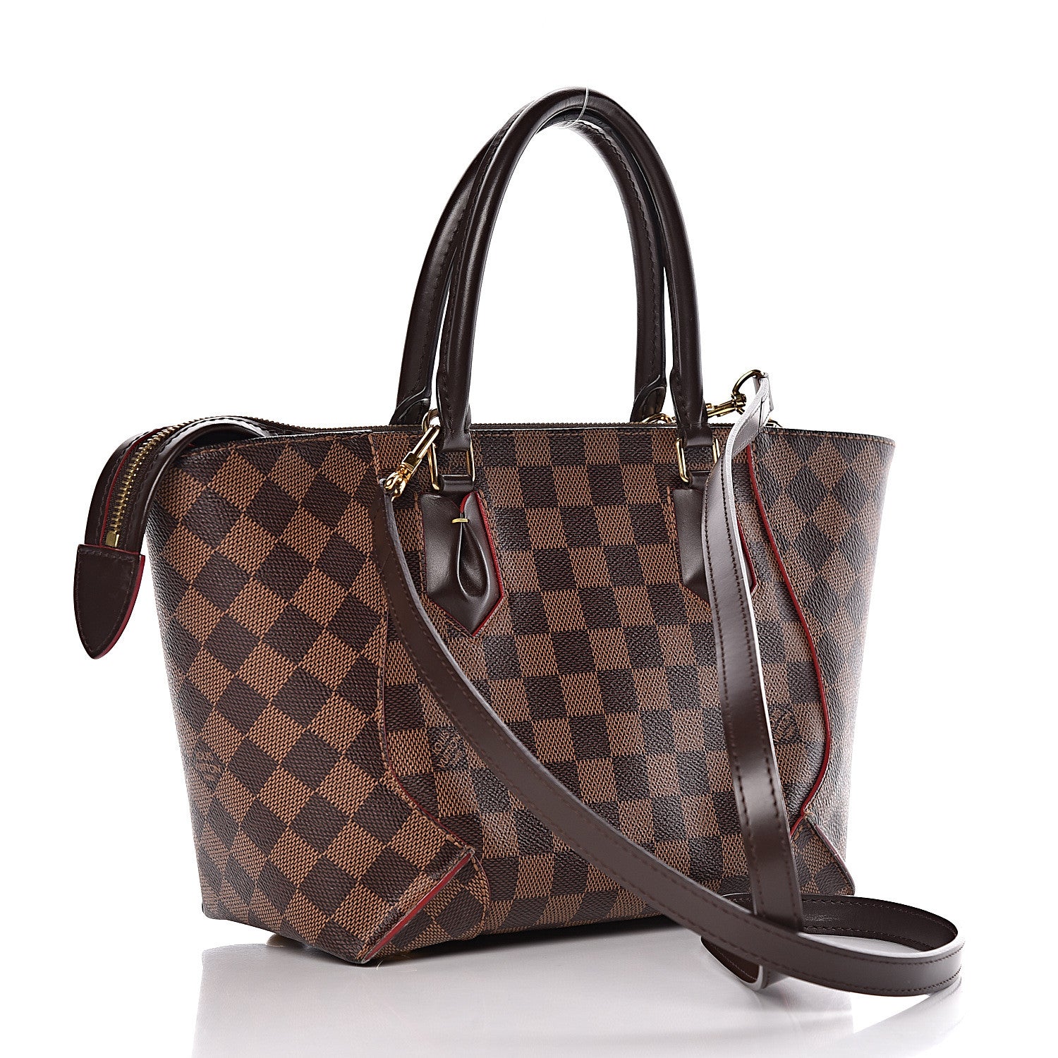 Louis Vuitton Damier Ebene Caissa Tote PM Cherry 3 of 10