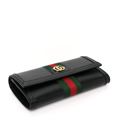 Gucci Calfskin Web Ophidia Continental Wallet Black 4 of 7