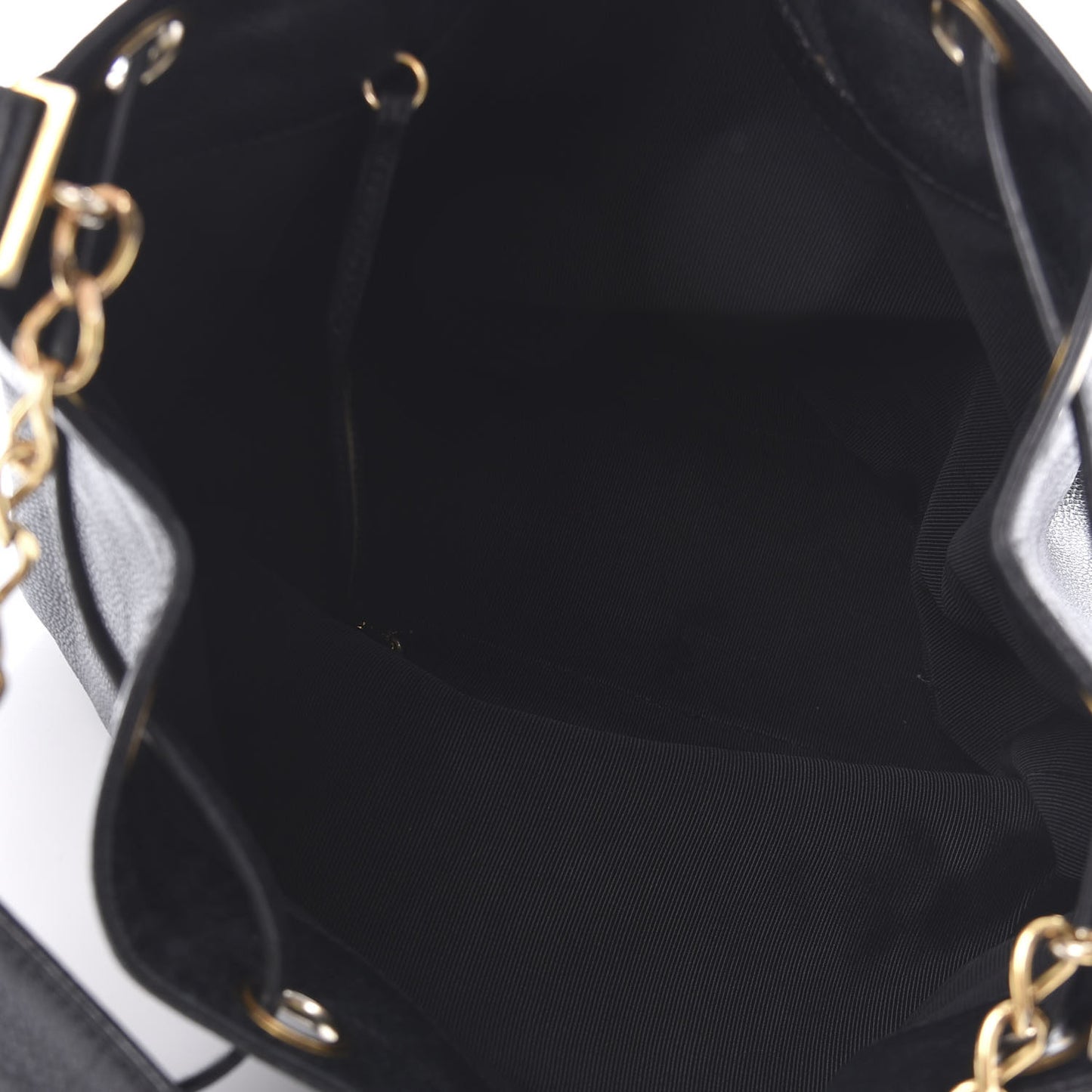 Caviar CC Drawstring Shoulder Bag Black