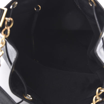 Chanel Caviar CC Drawstring Shoulder Bag Black 5 of 12