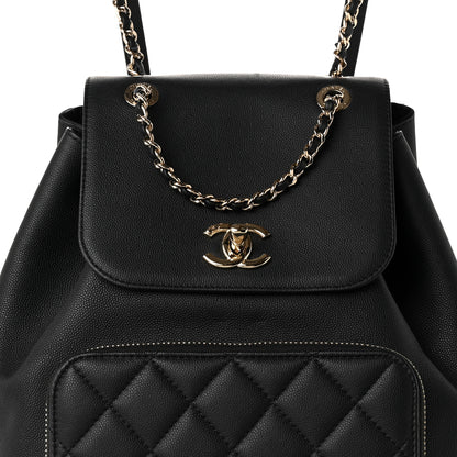 Chanel Caviar Quilted Business Affinity Backpack Black 7 of 10