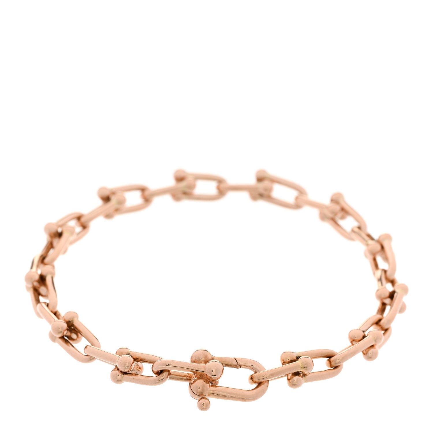 Tiffany 18K Rose Gold Small HardWear Link Bracelet 2 of 4