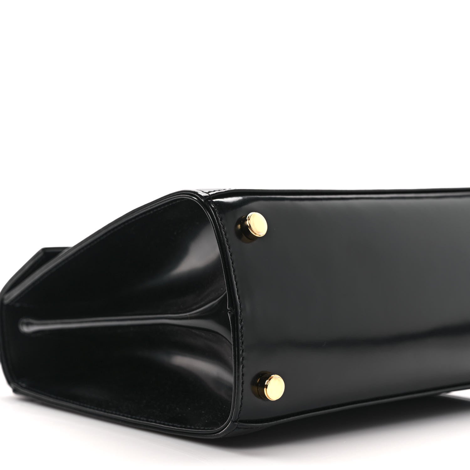 Salvatore Ferragamo Brushed Off Calfskin Iconic Top Handle Bag Black 7 of 8