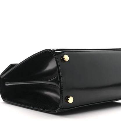 Salvatore Ferragamo Brushed Off Calfskin Iconic Top Handle Bag Black 7 of 8
