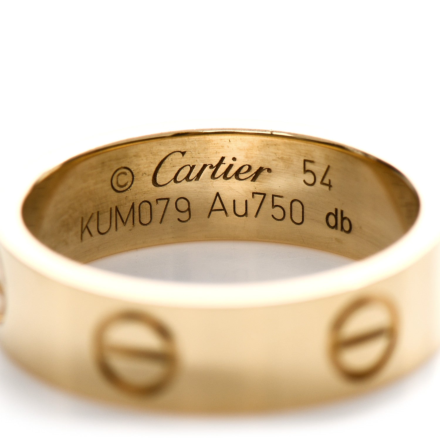 Cartier 18K Yellow Gold 5.5mm LOVE Ring 54 7 4 of 5