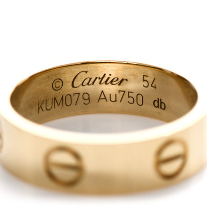 Cartier 18K Yellow Gold 5.5mm LOVE Ring 54 7 4 of 5