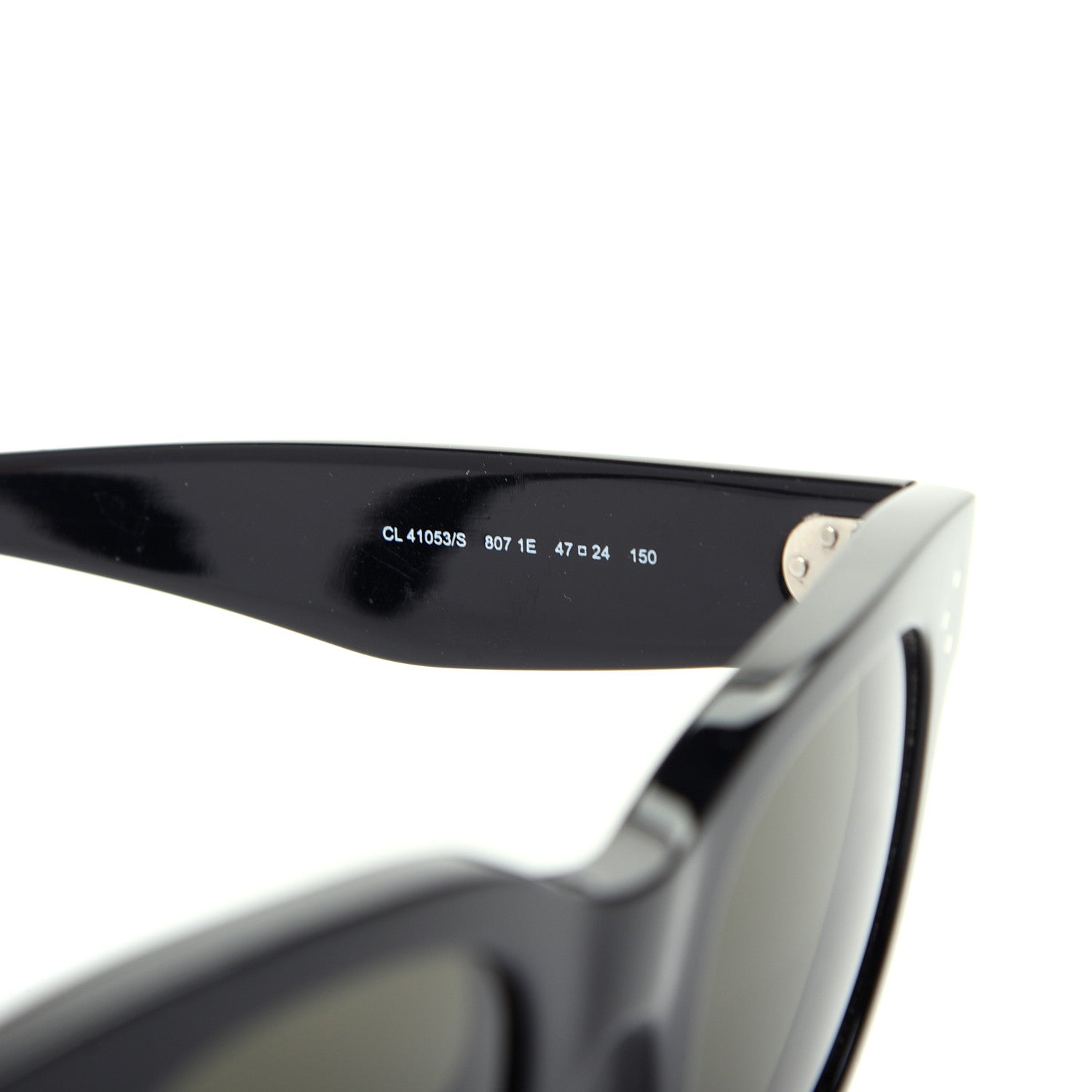 Celine Acetate New Audrey Sunglasses CL 41053/S Black 6 of 8
