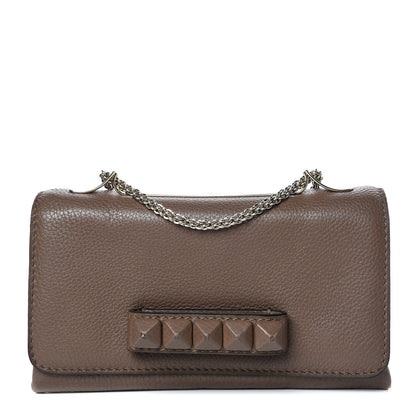 Valentino Garavani Pebbled Calfskin Va Va Voom Shoulder Bag Brown 1 of 9