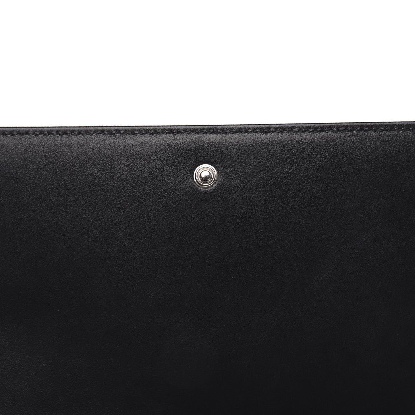Metallic Sparkle Fabric Monogram Chain Wallet Platino