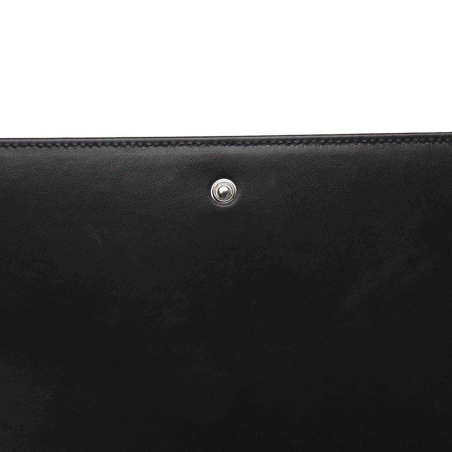 Saint Laurent Metallic Sparkle Fabric Monogram Chain Wallet Platino 12 of 13