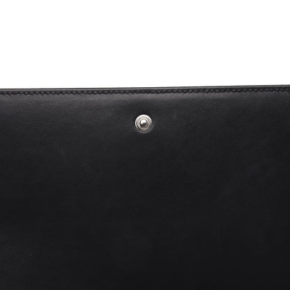 Saint Laurent Metallic Sparkle Fabric Monogram Chain Wallet Platino 12 of 13