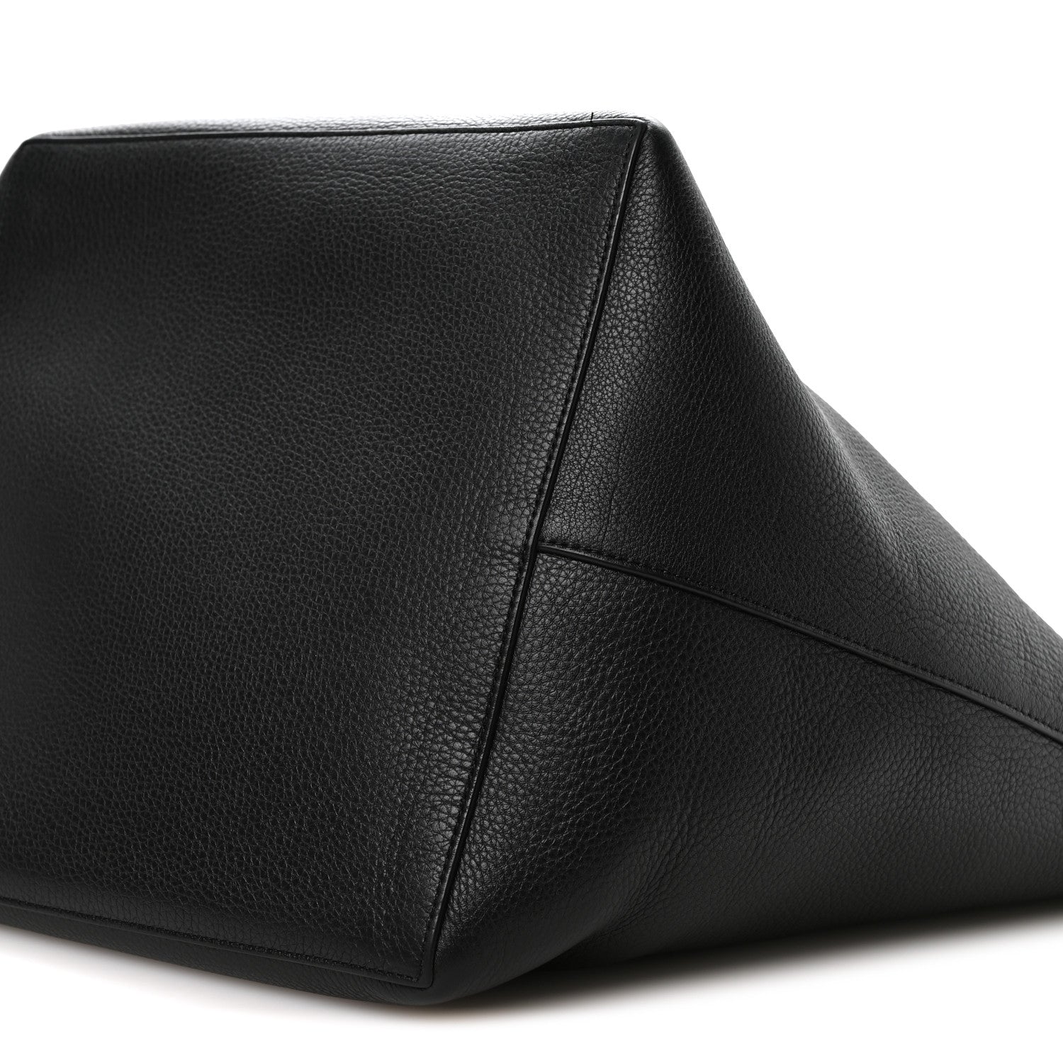 The Row Grained Calfskin Park Tote Three Black 10 of 10