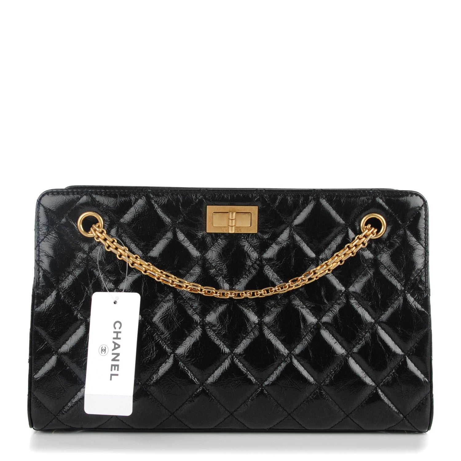 Chanel Aged Calfskin Quilted Medium 2.55 Reissue Tote Black 1 of 7
