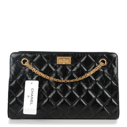 Chanel Aged Calfskin Quilted Medium 2.55 Reissue Tote Black 1 of 7