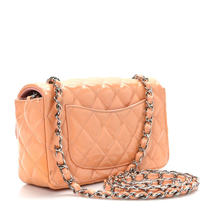 Chanel Patent Calfskin Quilted Mini Rectangular Flap Light Pink 3 of 11