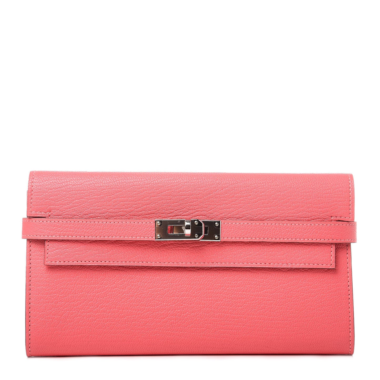 Chevre Mysore Kelly Longue Wallet Rose Lipstick