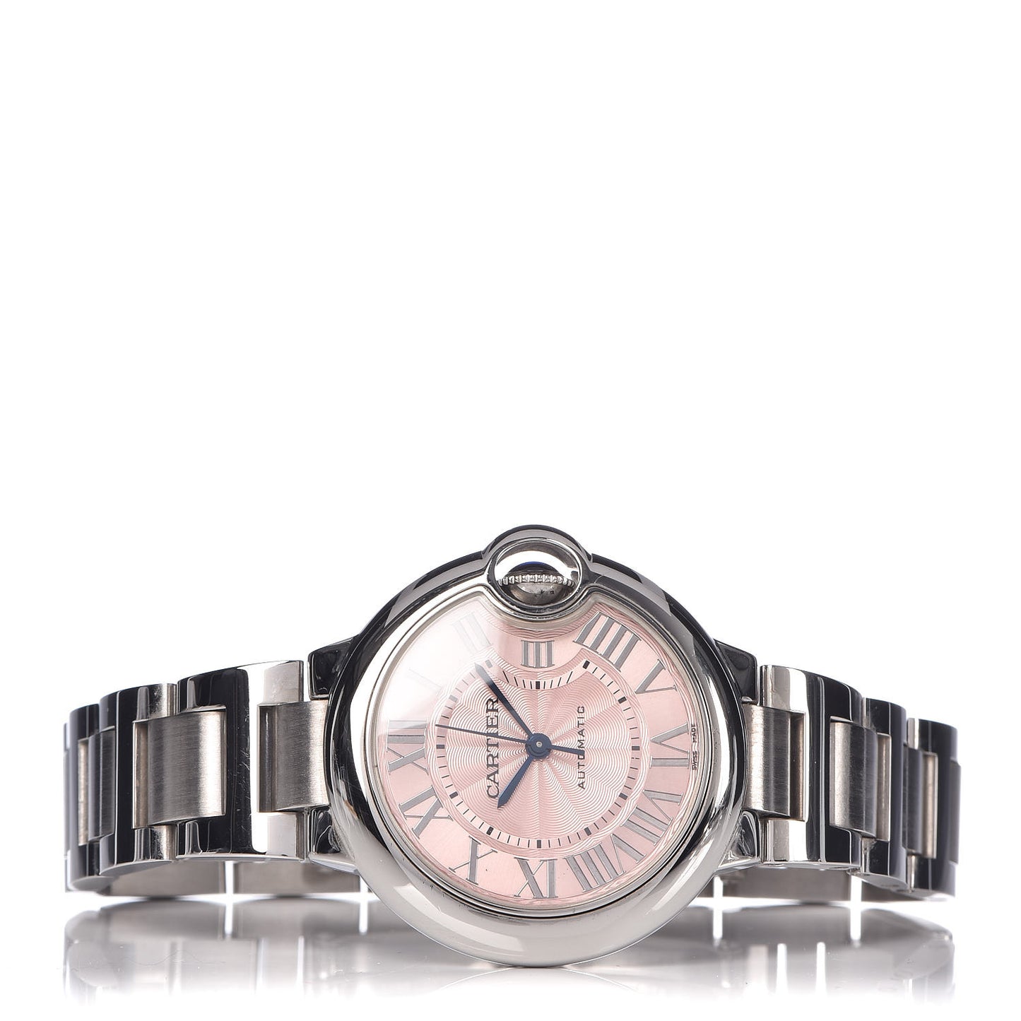 Stainless Steel 33mm Ballon Bleu De Automatic Watch Pink