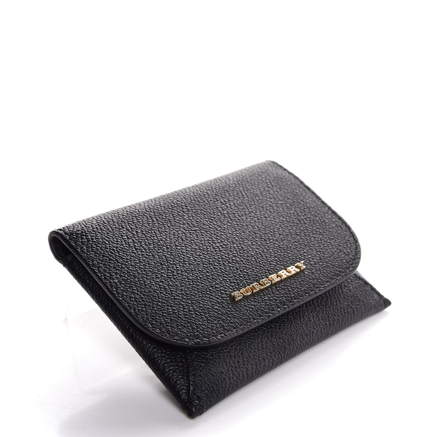 Grainy Calfskin Card Case Black