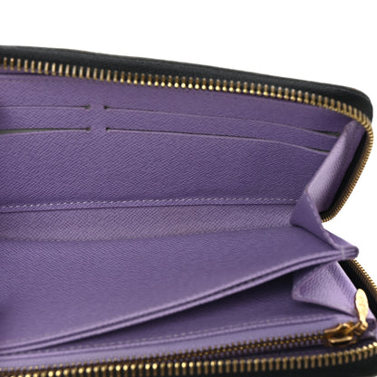 Louis Vuitton Monogram Multicolor Zippy Wallet Black Violet 5 of 7