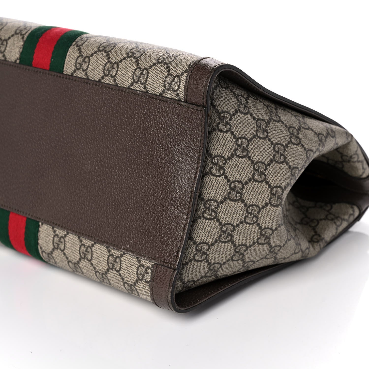 Gucci GG Supreme Monogram Web Medium Ophidia Tote Bag Brown 11 of 11