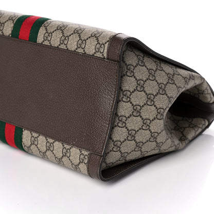 Gucci GG Supreme Monogram Web Medium Ophidia Tote Bag Brown 11 of 11