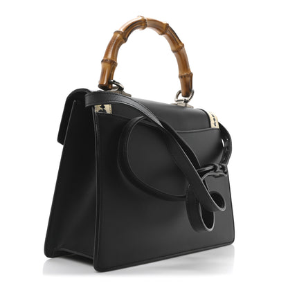 Gucci Calfskin Snakeskin Small Lilith Top Handle Bag Black 3 of 10