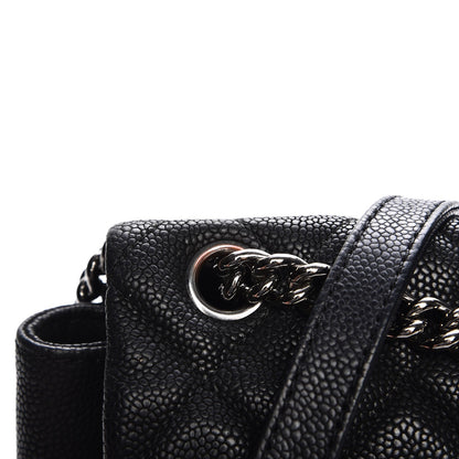 Chanel Iridescent Caviar Quilted Medium Lady Pearly Flap Black 11 of 13