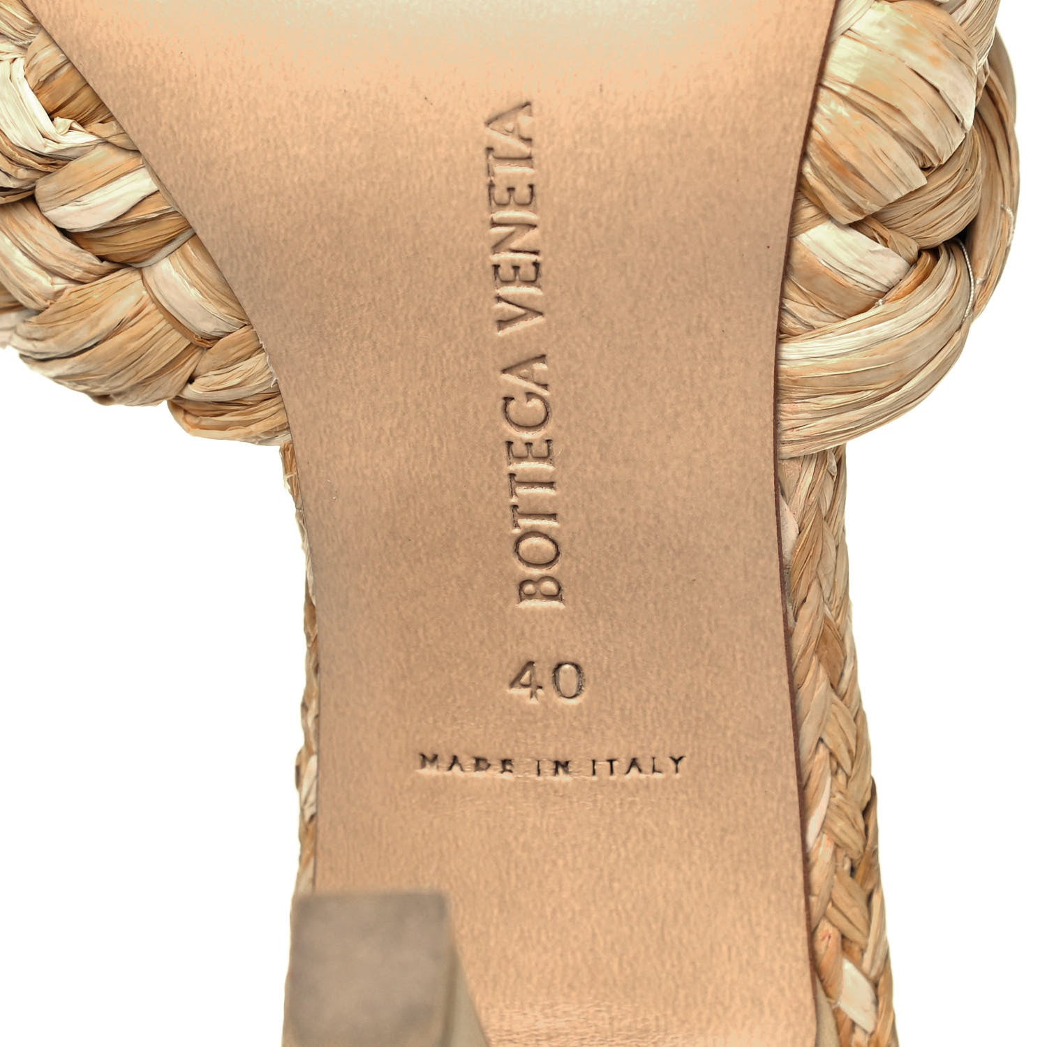 Bottega Veneta Raffia Twisted Intrecciato Stretch Mule Sandals 40 Macadamia 6 of 8