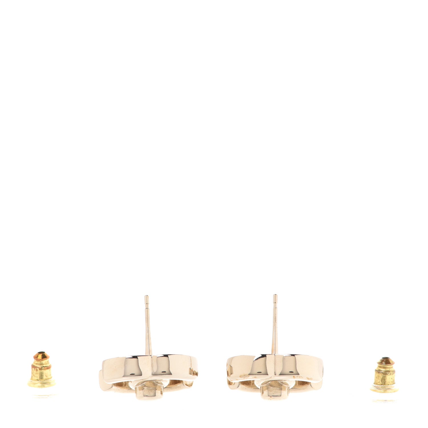 Chanel Metal CC Turnlock Earrings Gold 3 of 5