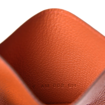Hermes Epsom Chevre Mysore Les Petits Chevaux Card Holder Terre Battue Lime Bleu Brume Nata 8 of 9