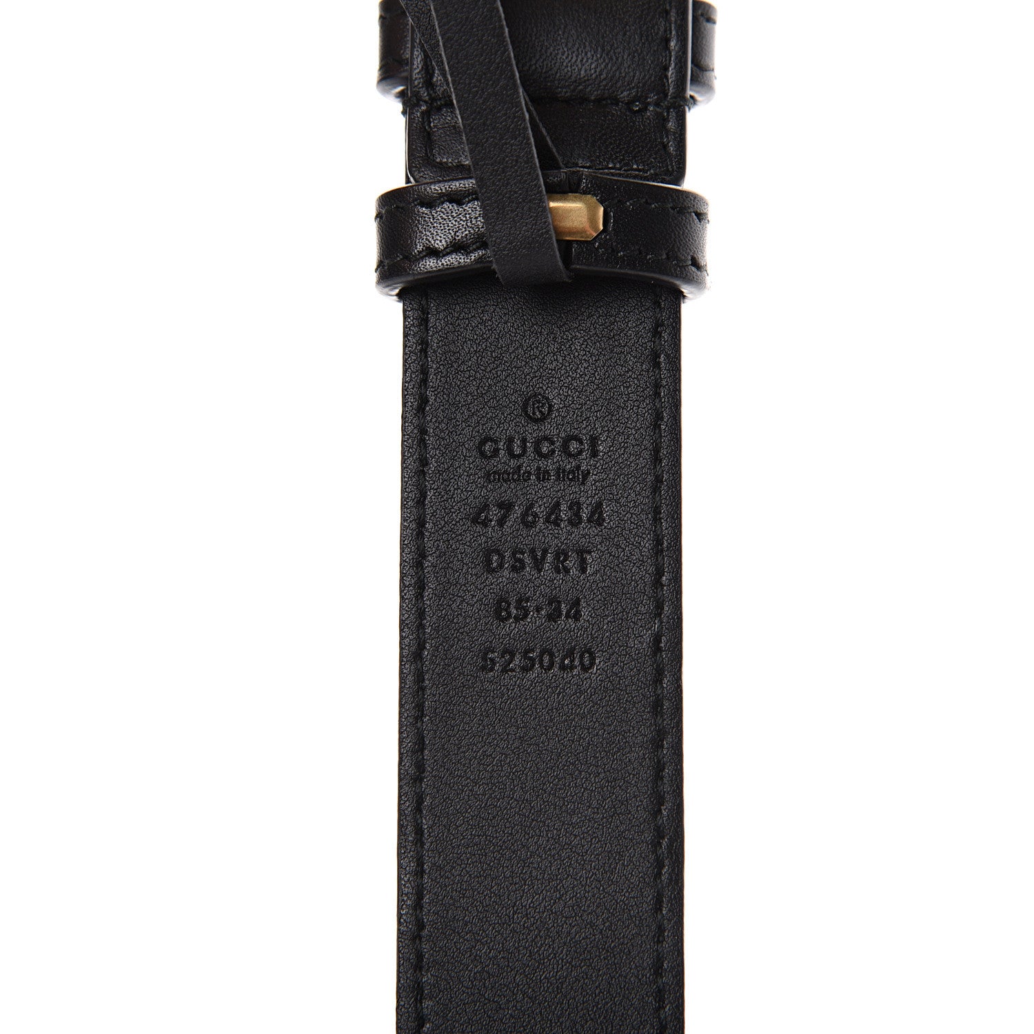 Gucci Calfskin Matelasse GG Marmont Belt Bag 85 34 Black 10 of 11