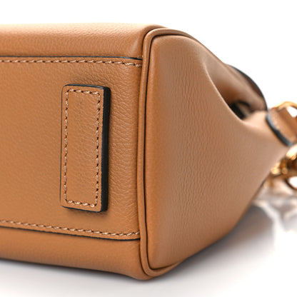 Versace Grained Calfskin Small La Medusa Top Handle Bag Brown 9 of 9