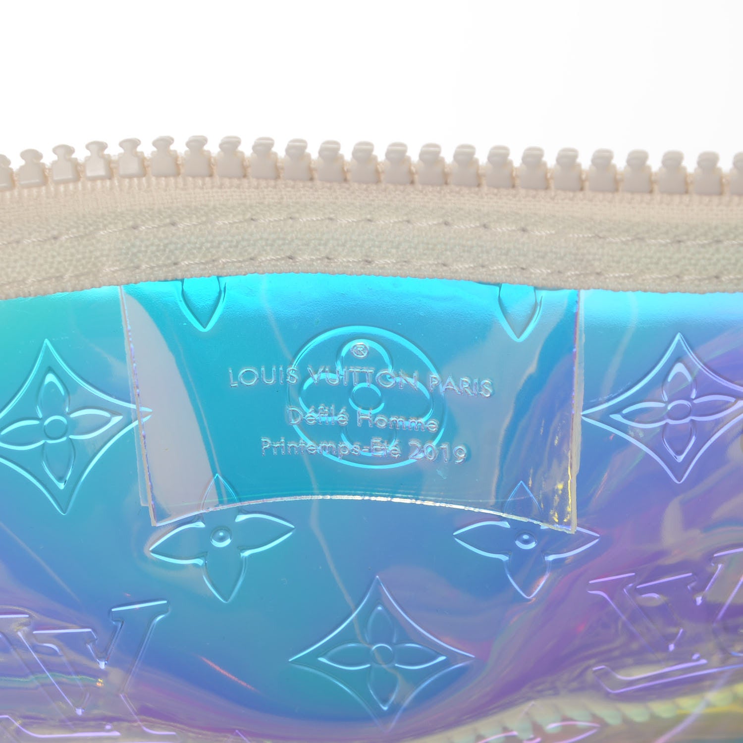 Louis Vuitton PVC Monogram Keepall Bandouliere 50 Iridescent Prism 8 of 8