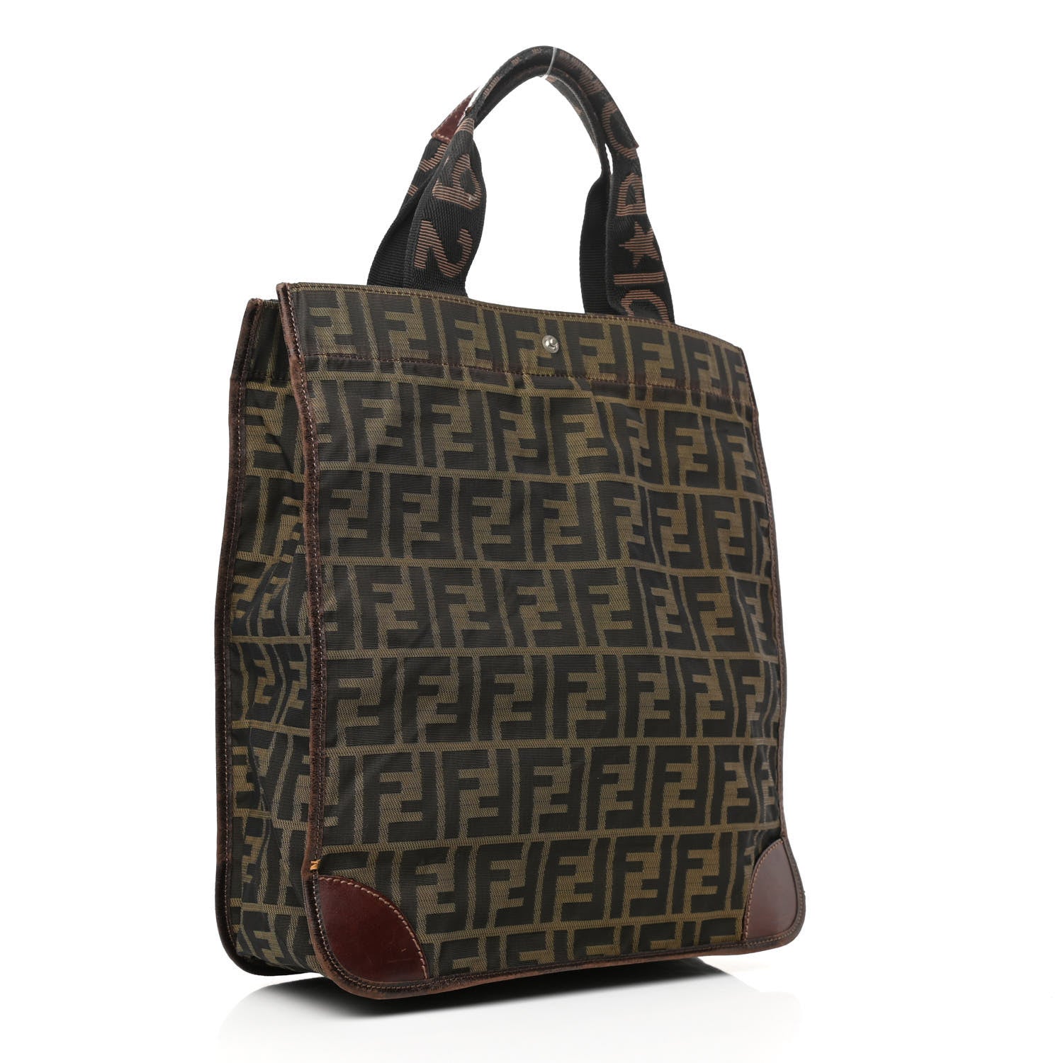 Fendi Zucca 1925 Vertical Tote Tobacco 3 of 15