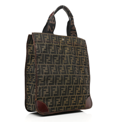 Fendi Zucca 1925 Vertical Tote Tobacco 3 of 15