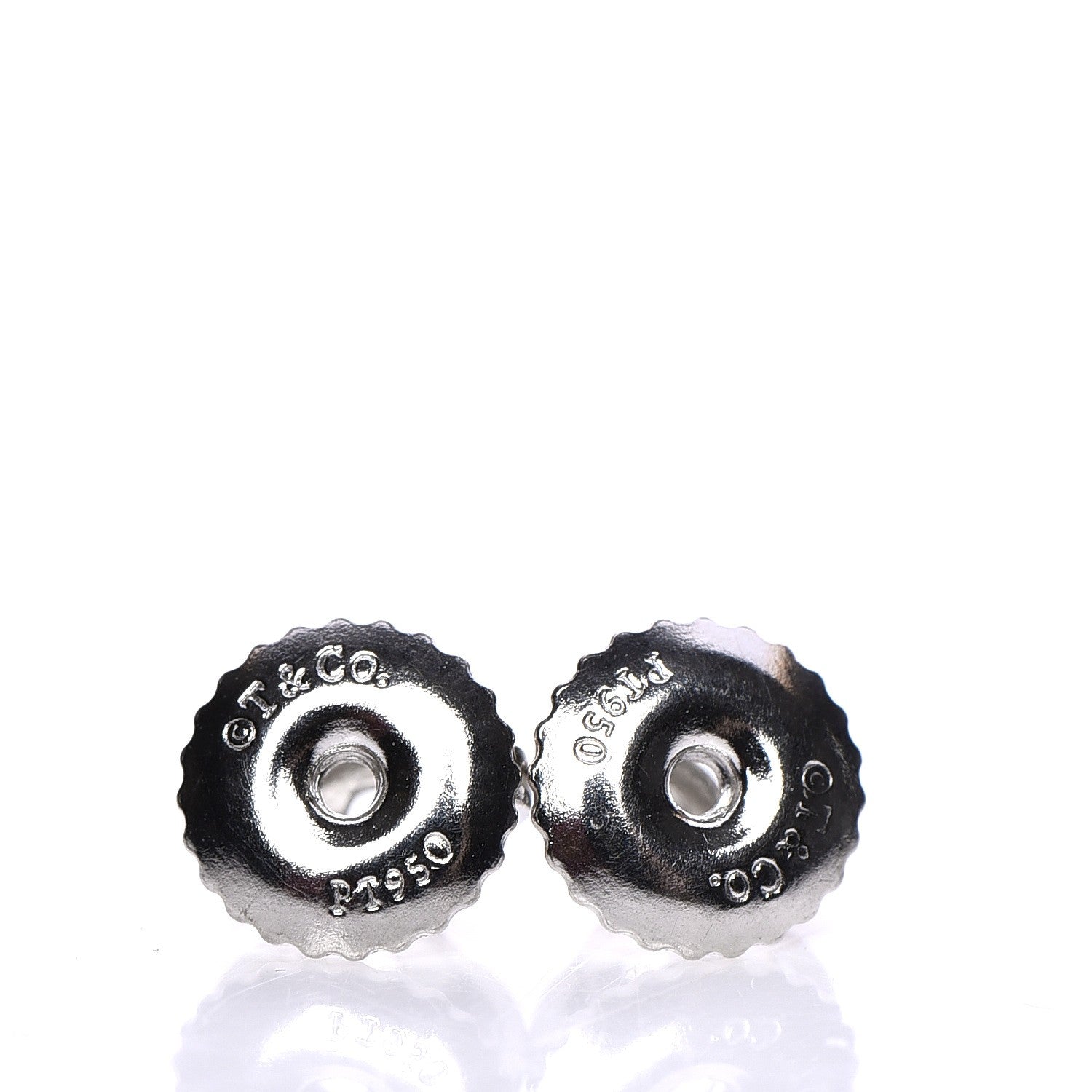Tiffany Platinum Diamond .34ctw Elsa Peretti Diamonds By The Yard Earrings 3 of 11