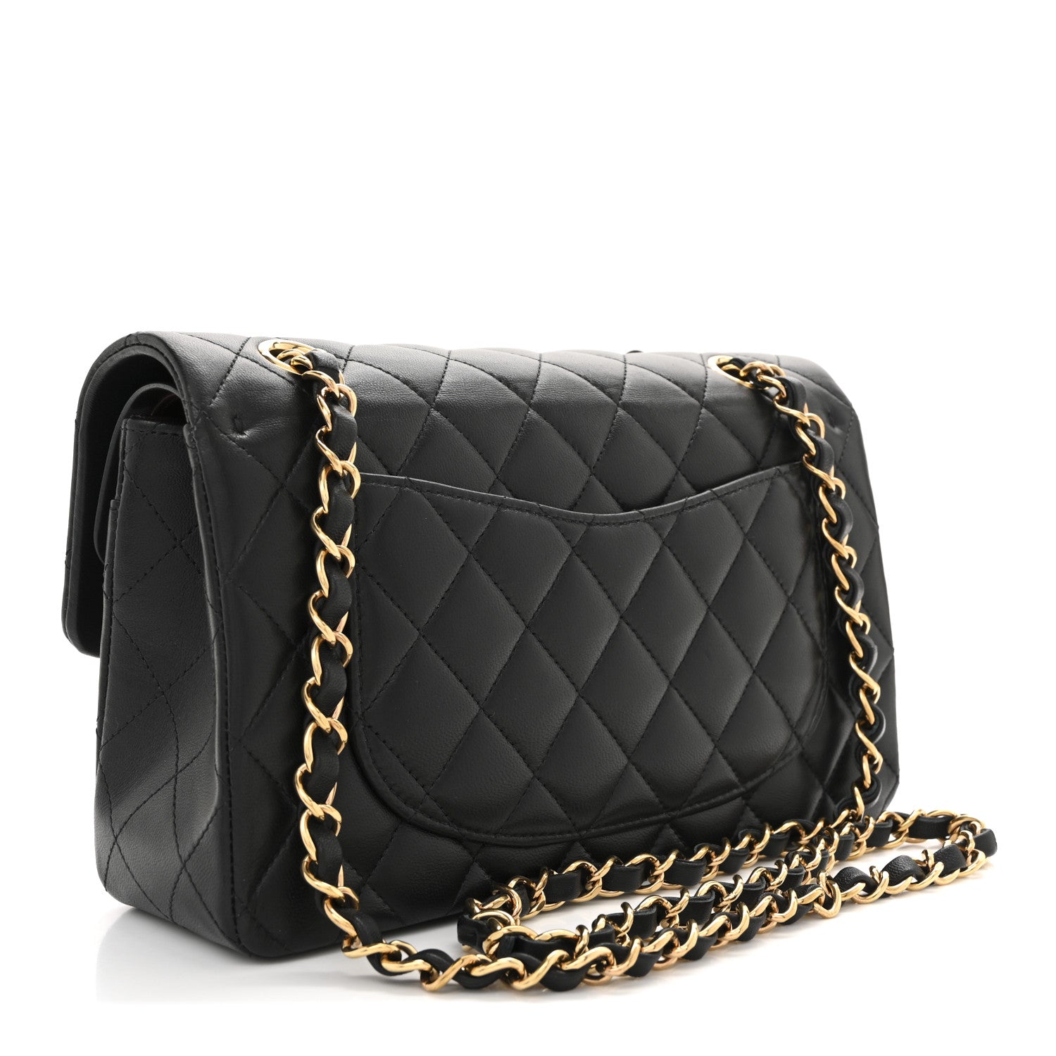Chanel Lambskin Quilted Small Double Flap Black 3 of 11