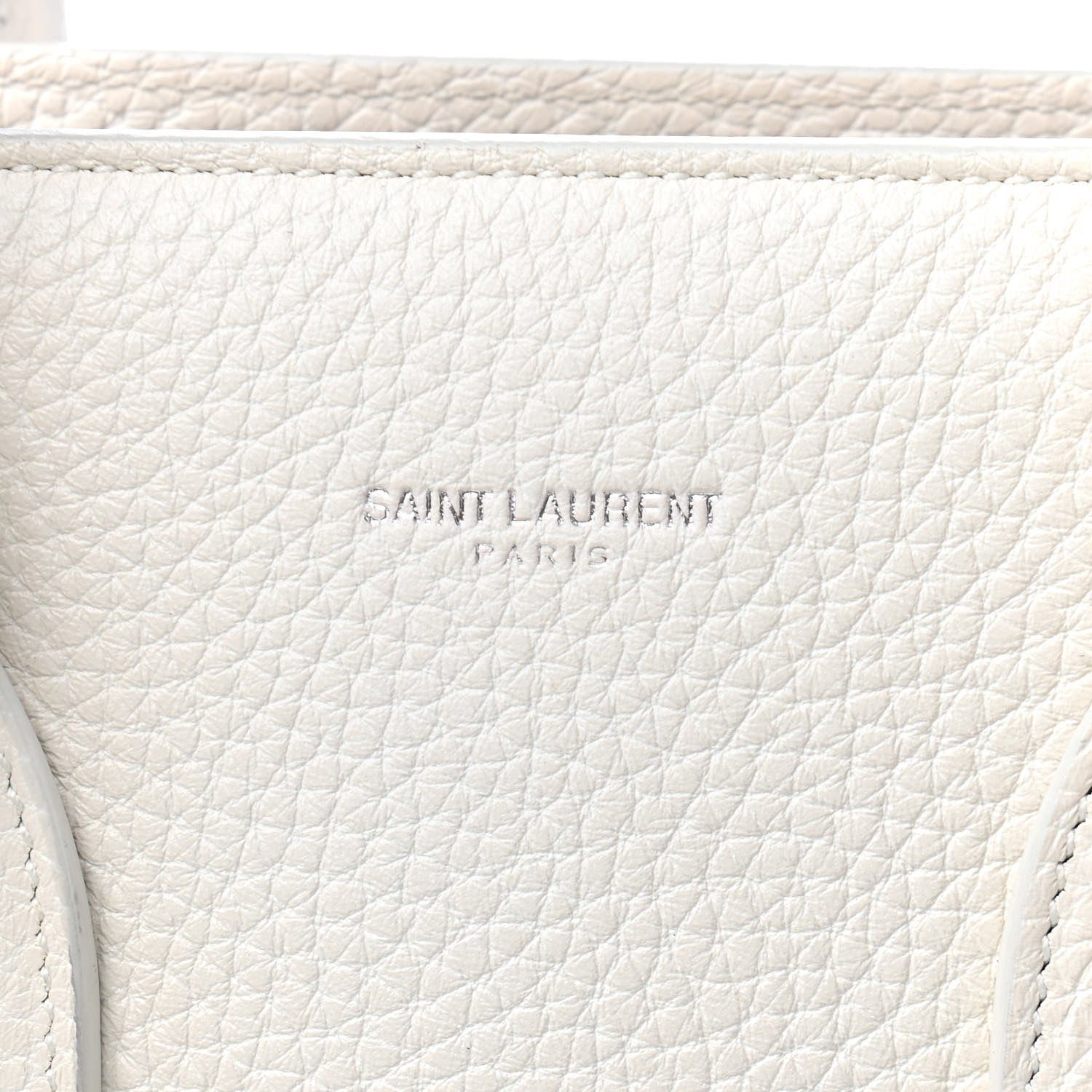 Saint Laurent Grained Calfskin Small Sac De Jour Dove White 8 of 12